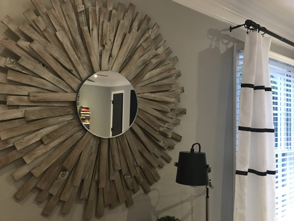 DIY Sunburst Mirror | Wood shim project | DIY Wall Art | Home Decor DIY | Starburst Mirror | Cheap art | DIY Creative