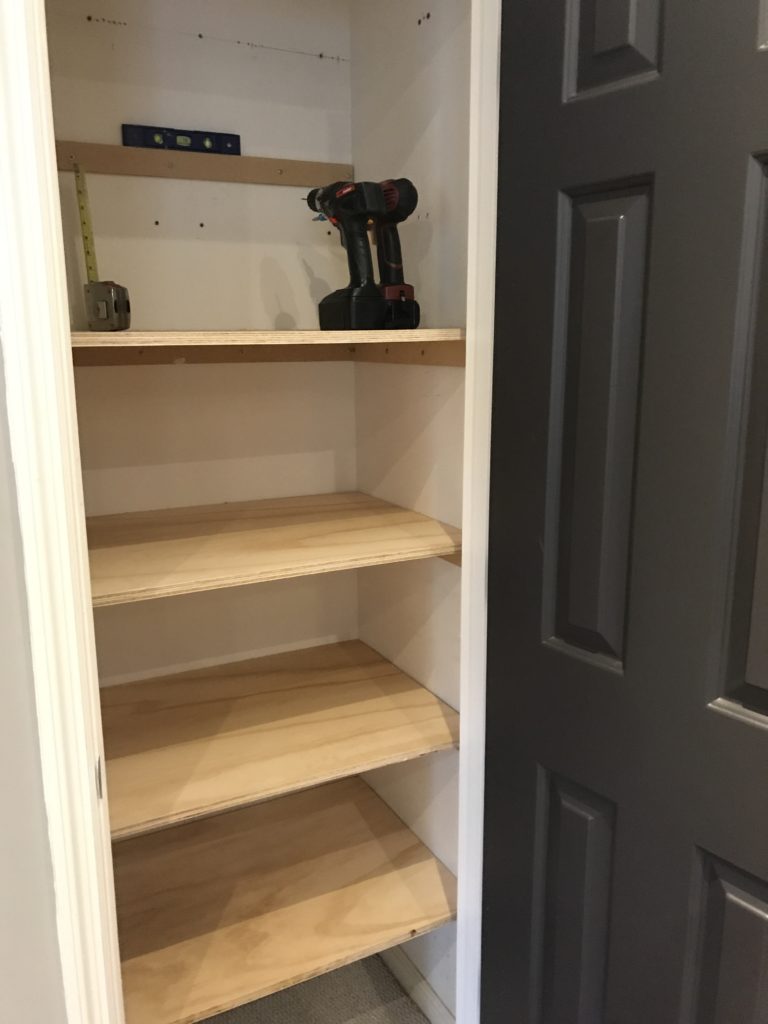 DIY Closet Shelves