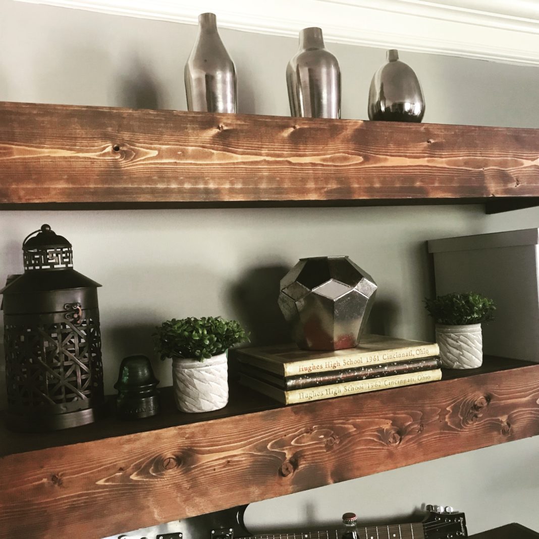 DIY Floating Shelves | Media Shelves | DIY FLoating Shelf | Room Makeover | DIY Projects