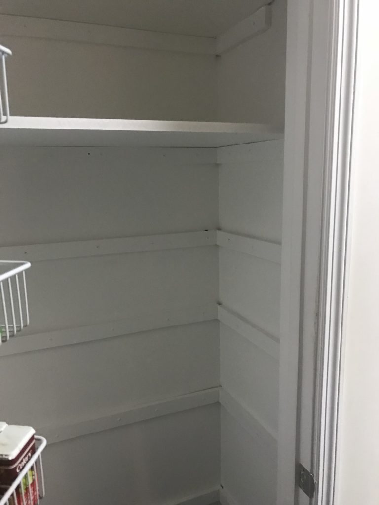 Get rid of the wimpy wire shelving and organize your pantry the way you want with DIY shelving. Organizing your pantry with customized shelving is a cheap and easy DIY project.
