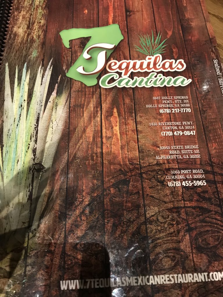 Restaurant review for Johns Creek, GA - 7 Tequilas Mexican Restaurant
