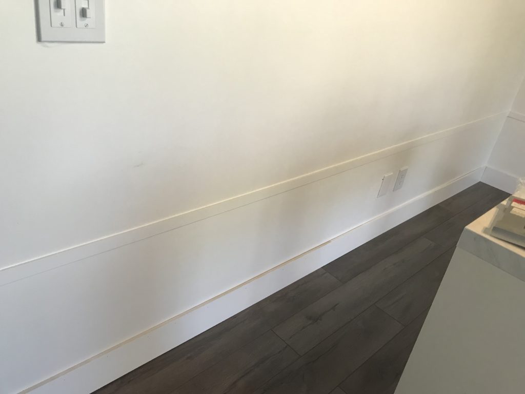 MDF baseboards. Easy DIY project to update your home. Get rid of those wimpy baseboards using a sheet of MDF