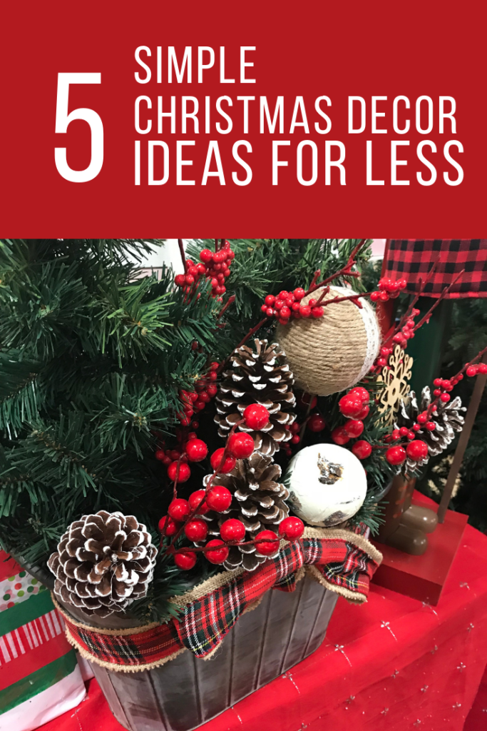 Christmas decorations on a budget using what you probably already have. 