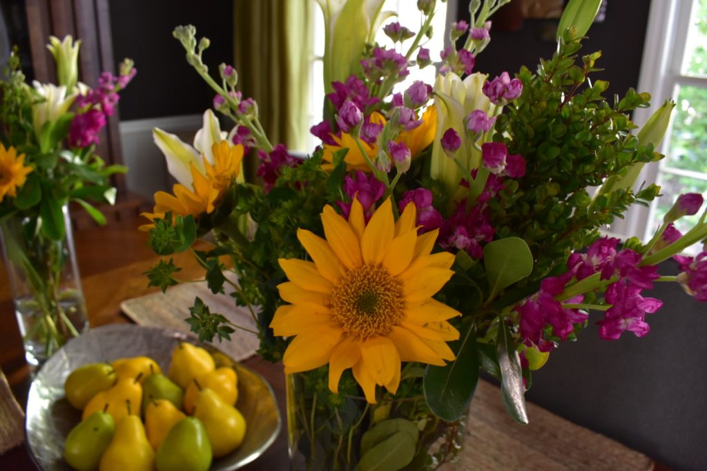 DIY Flower arrangements from grocery store flowers.