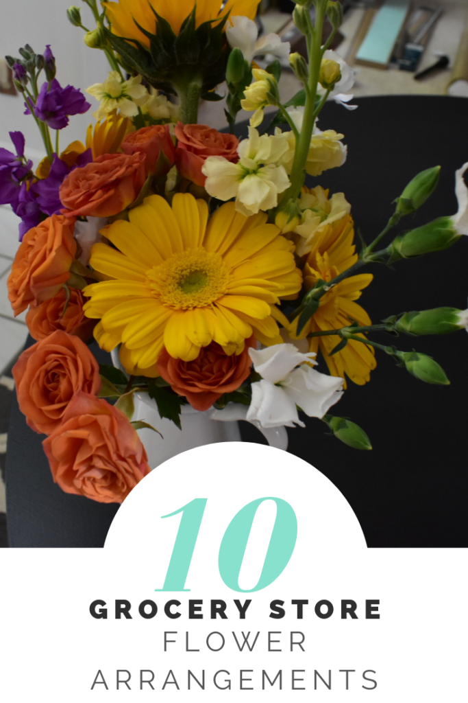 Enjoy beautiful cut flowers on a budget.  Use flowers from your local grocery store to create beautiful arrangements for any occasion. DIY wedding floral ideas. DIY Floral centerpieces.